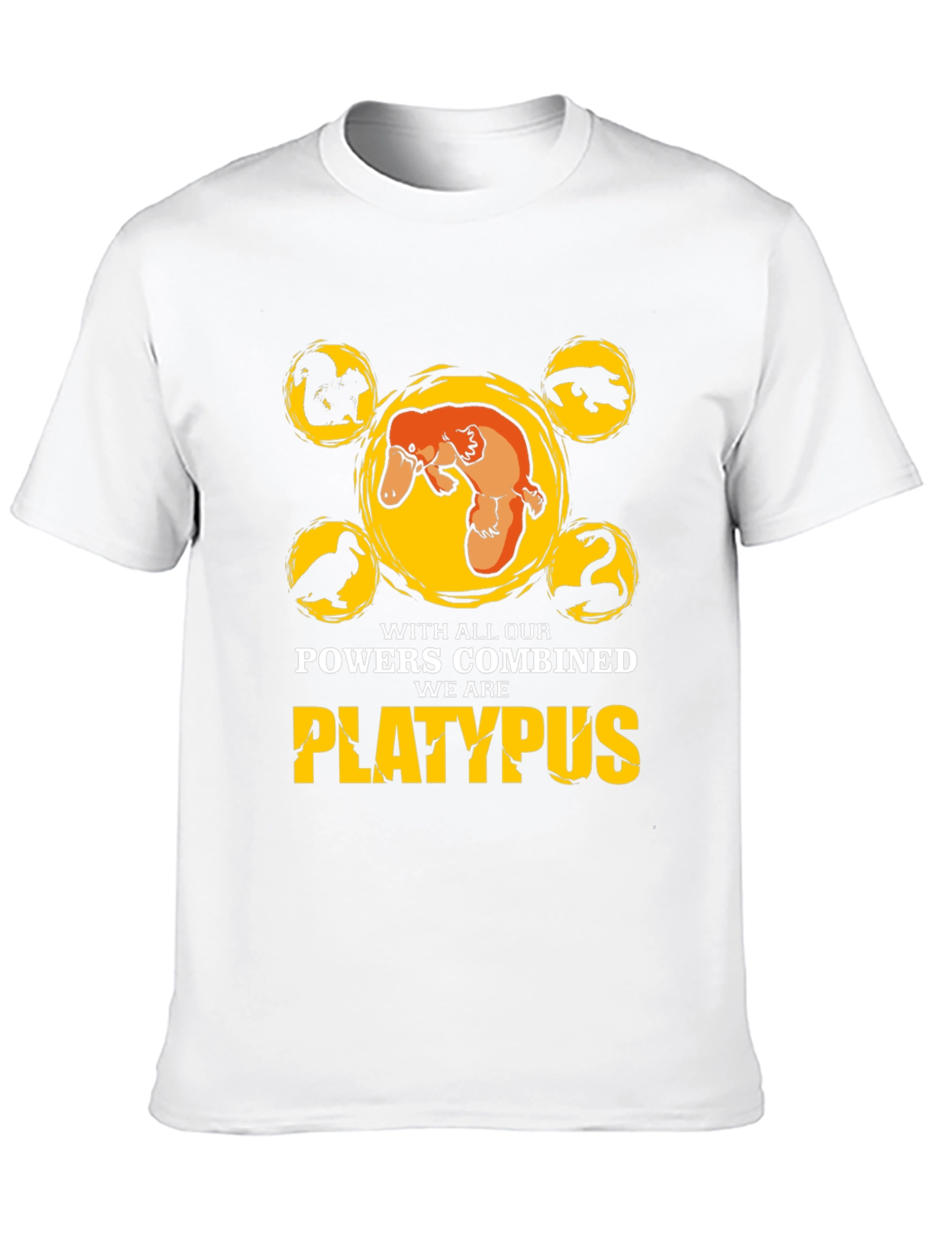 Platypus Powers Combined T-Shirt - Unique Design