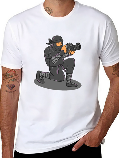 Ninja Photographer Graphic Tee - Stealth Mode Activated!