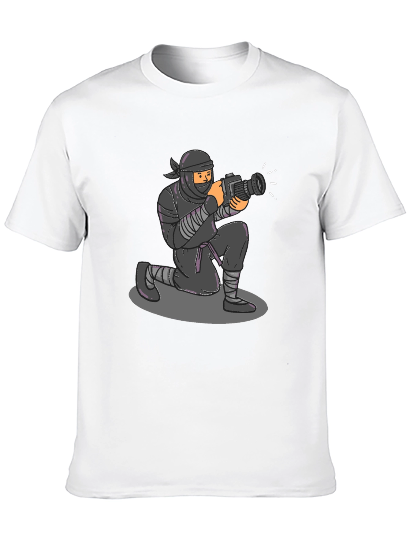 Ninja Photographer Graphic Tee - Stealth Mode Activated!