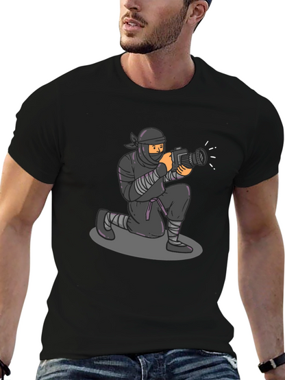 Ninja Photographer Graphic Tee - Stealth Mode Activated!