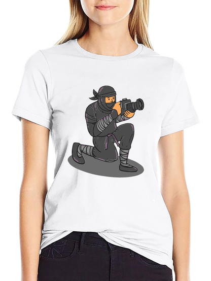 Ninja Photographer Graphic Tee - Stealth Mode Activated!