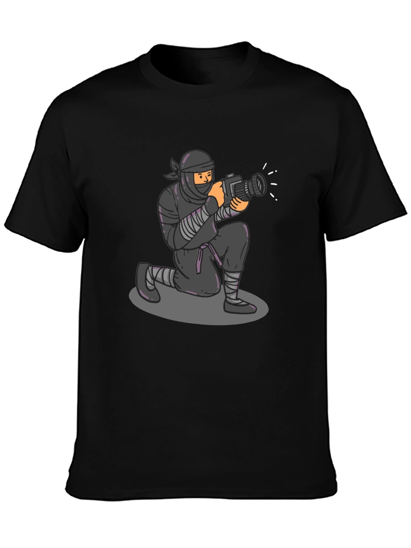 Ninja Photographer Graphic Tee - Stealth Mode Activated!