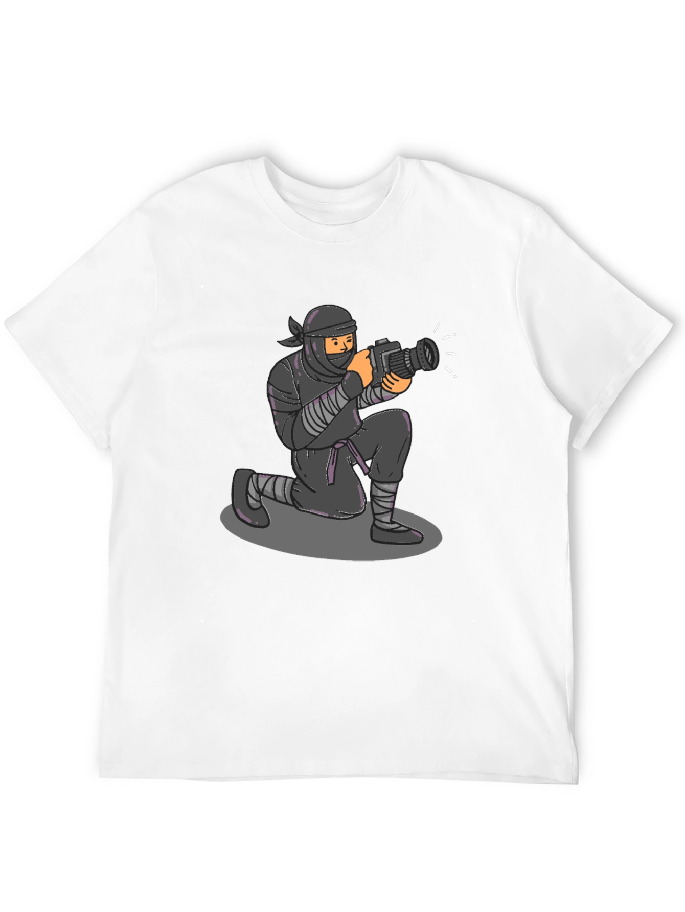 Ninja Photographer Graphic Tee - Stealth Mode Activated!