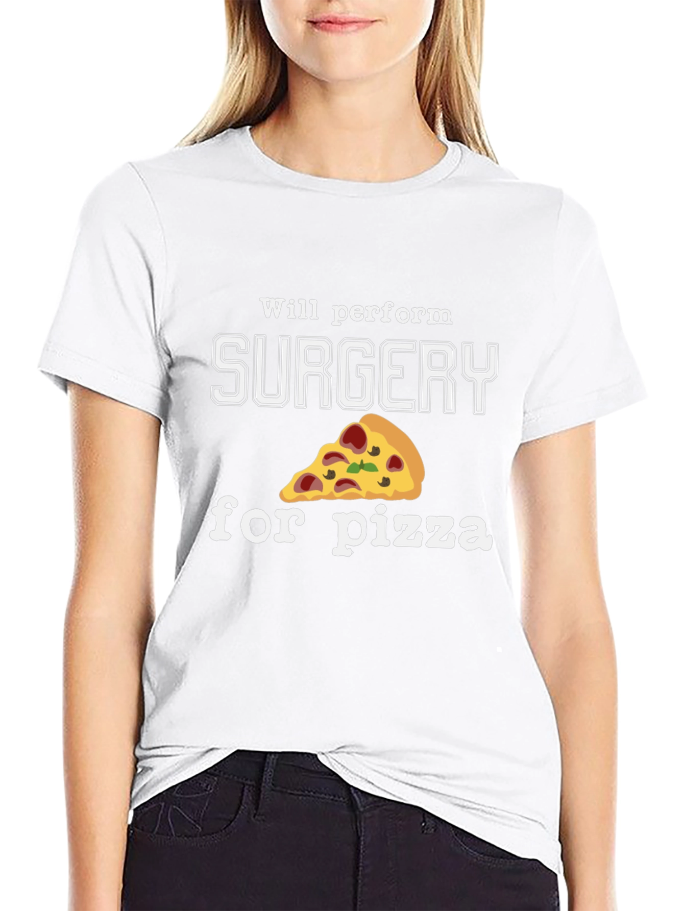 Surgery for Pizza T-Shirt - Funny Surgeon Gift