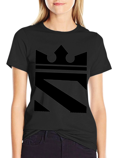 King Graphic Tee - Modern Black Print Shirt