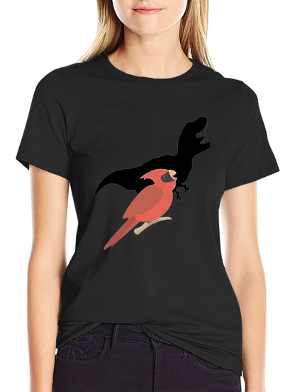 Cardinal Dinosaur Shadow Graphic Tee