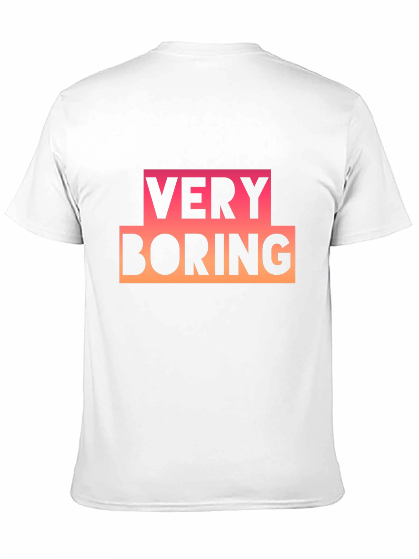 Very Boring Graphic Tee - Black Casual T-Shirt