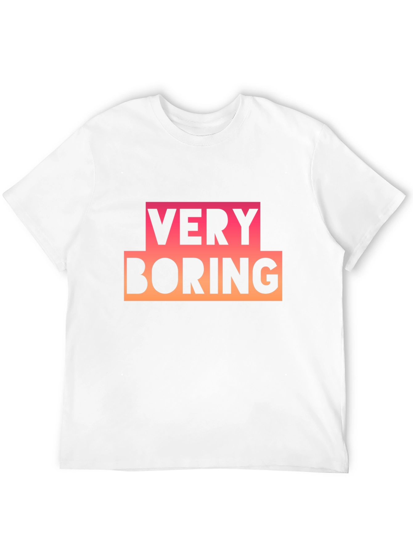 Very Boring Graphic Tee - Black Casual T-Shirt