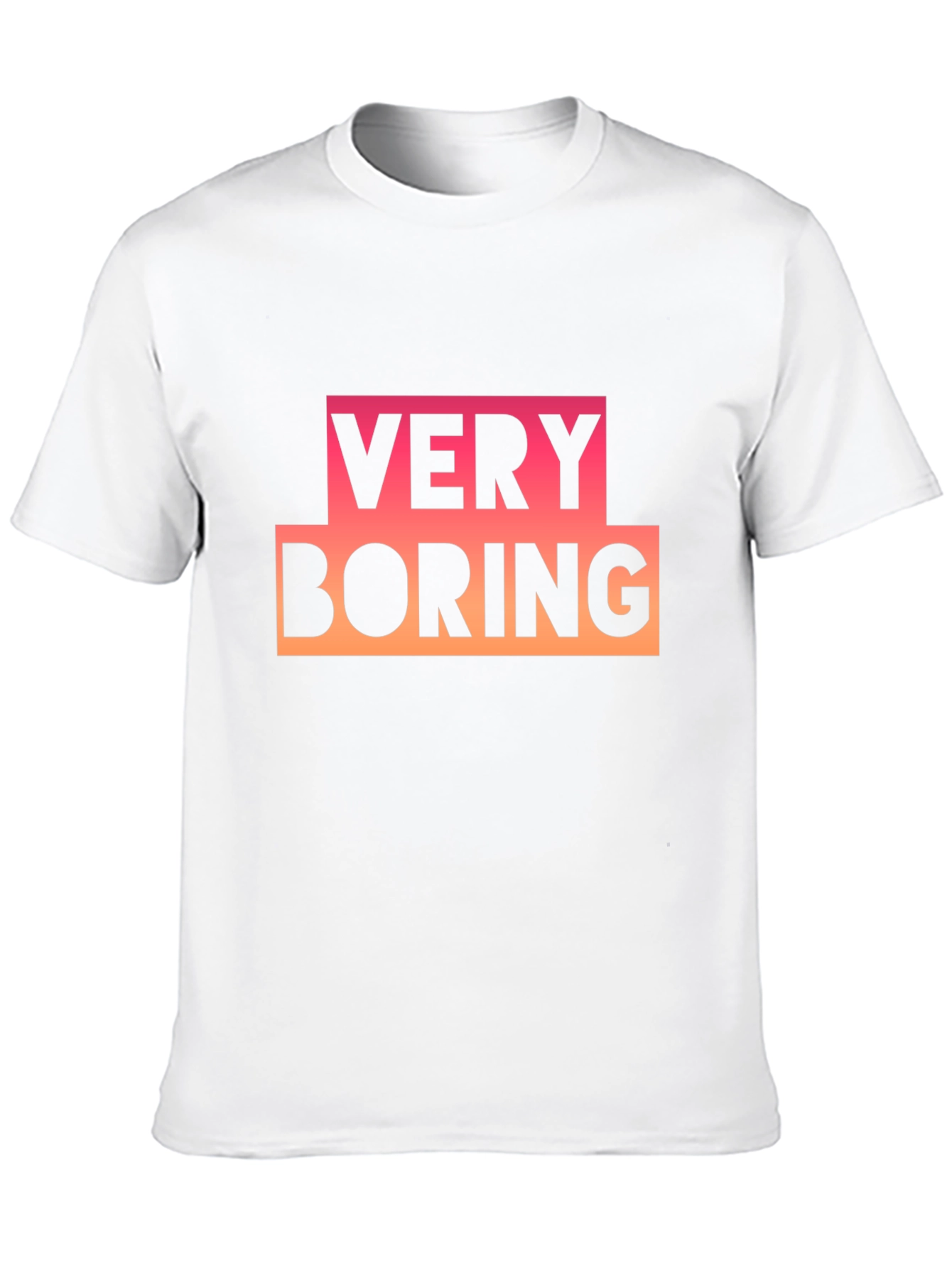 Very Boring Graphic Tee - Black Casual T-Shirt
