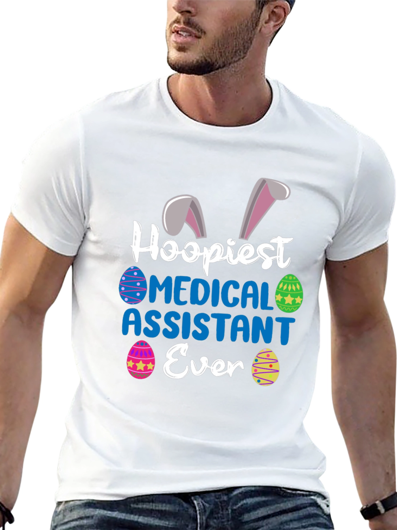 Hoopiest Medical Assistant Ever Easter T-Shirt
