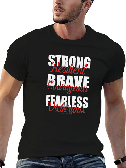 Motivational Words Black T-Shirt
