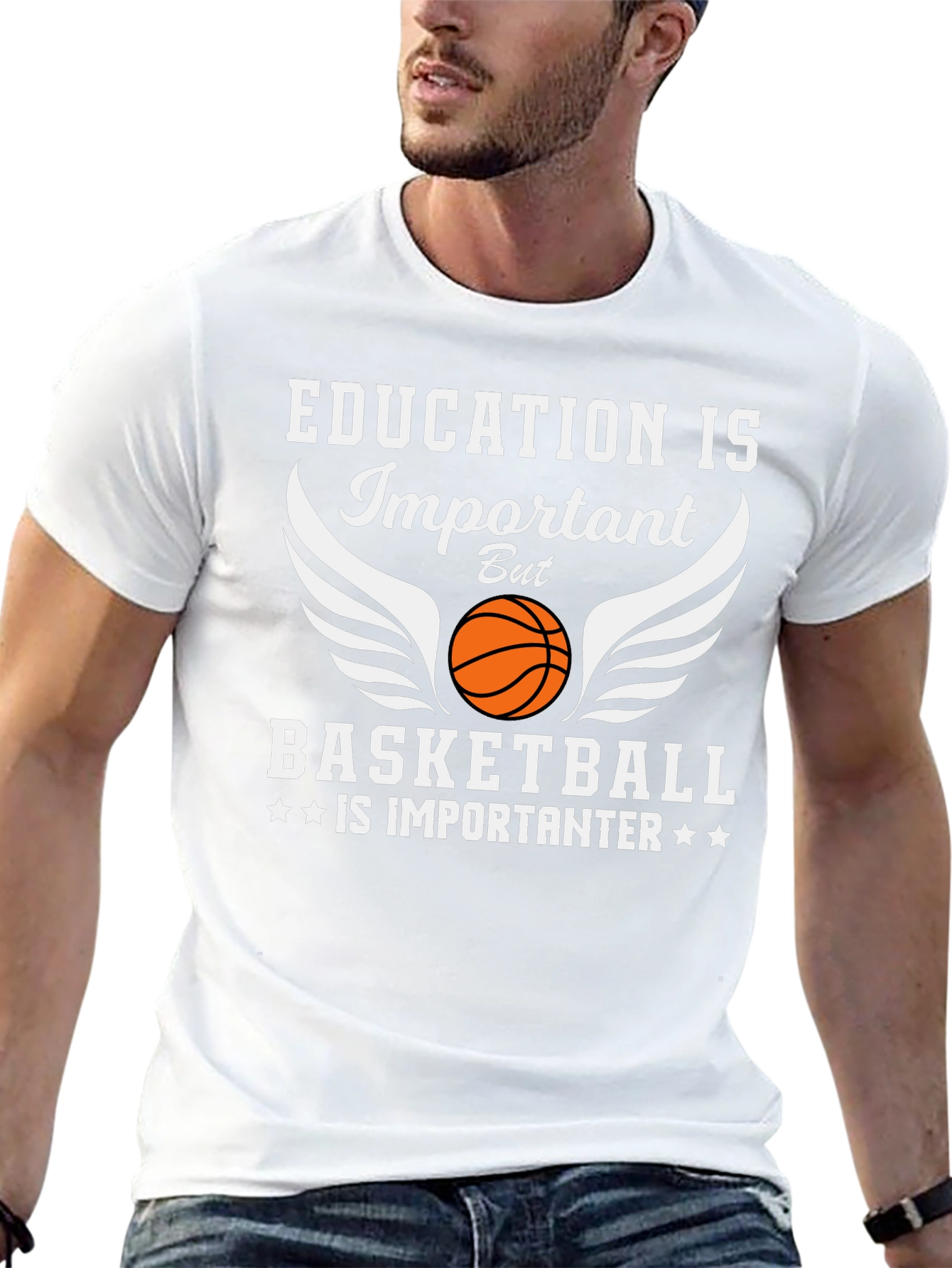 Basketball Is Importanter Graphic T-Shirt