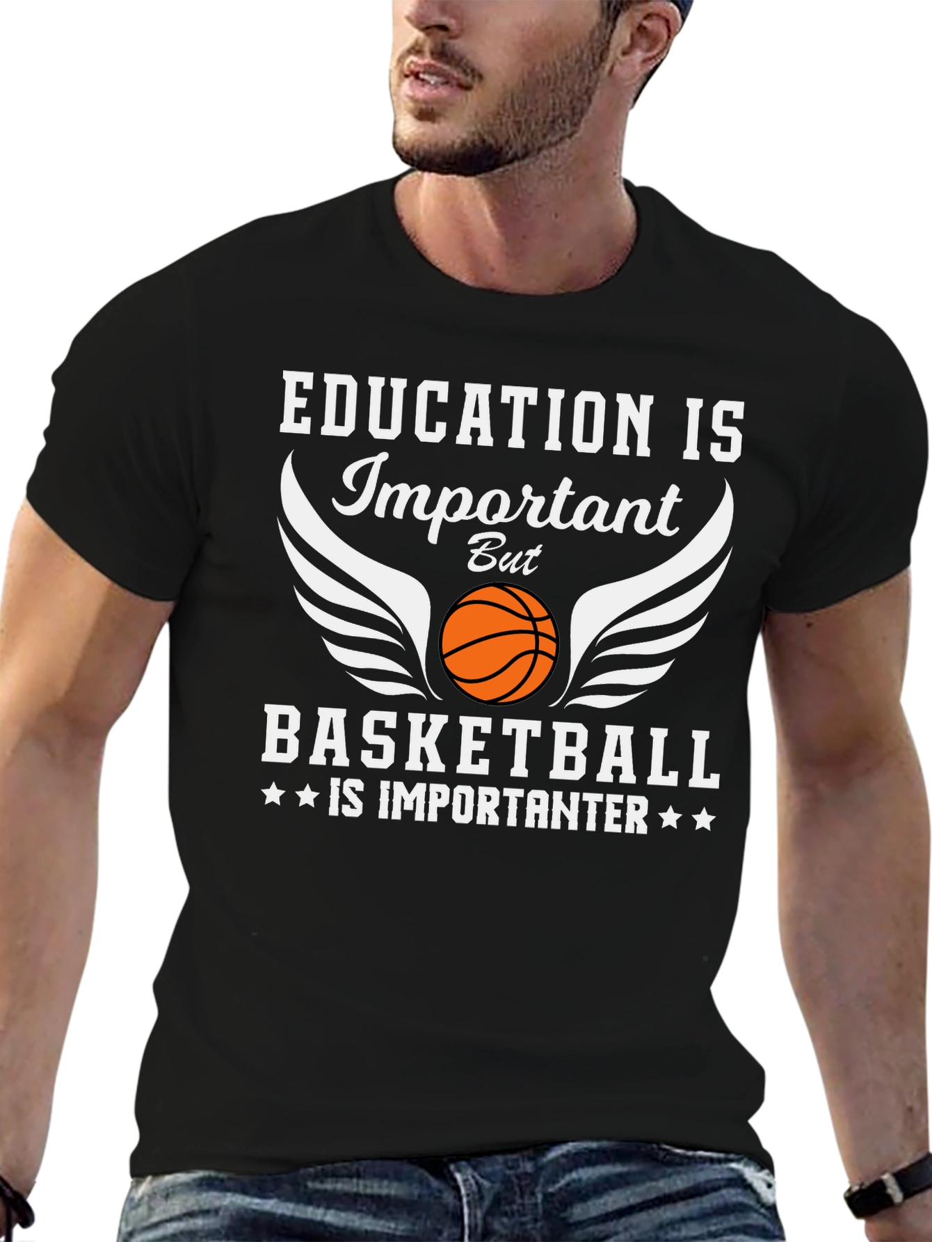 Basketball Is Importanter Graphic T-Shirt