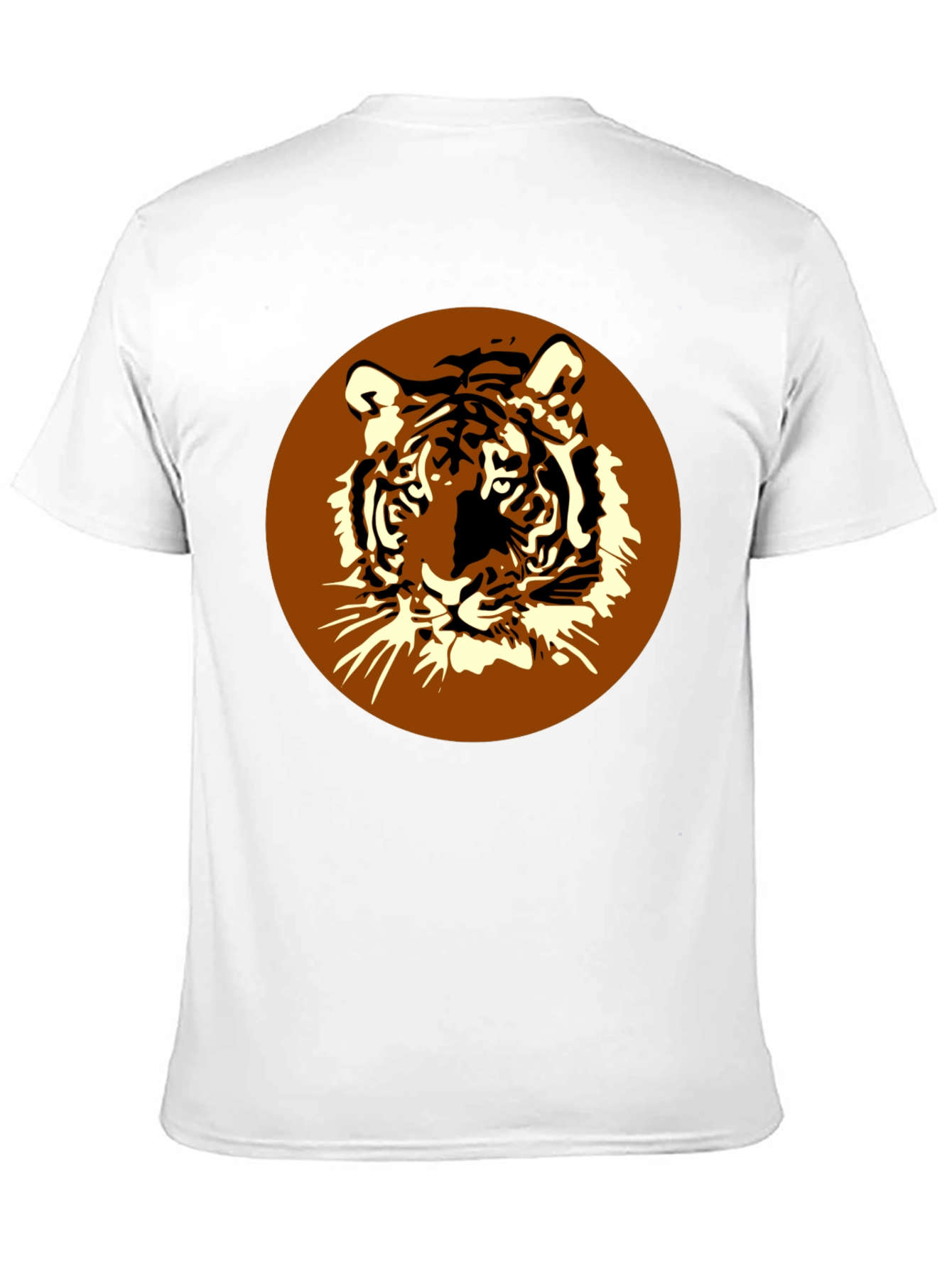 Tiger Graphic Print Mens Black T-Shirt