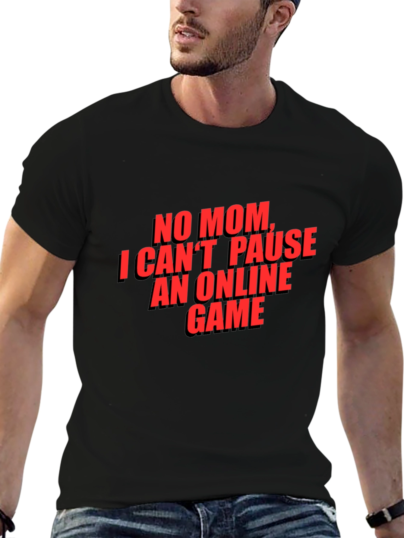 Gamer T-Shirt - No Mom I Cant Pause