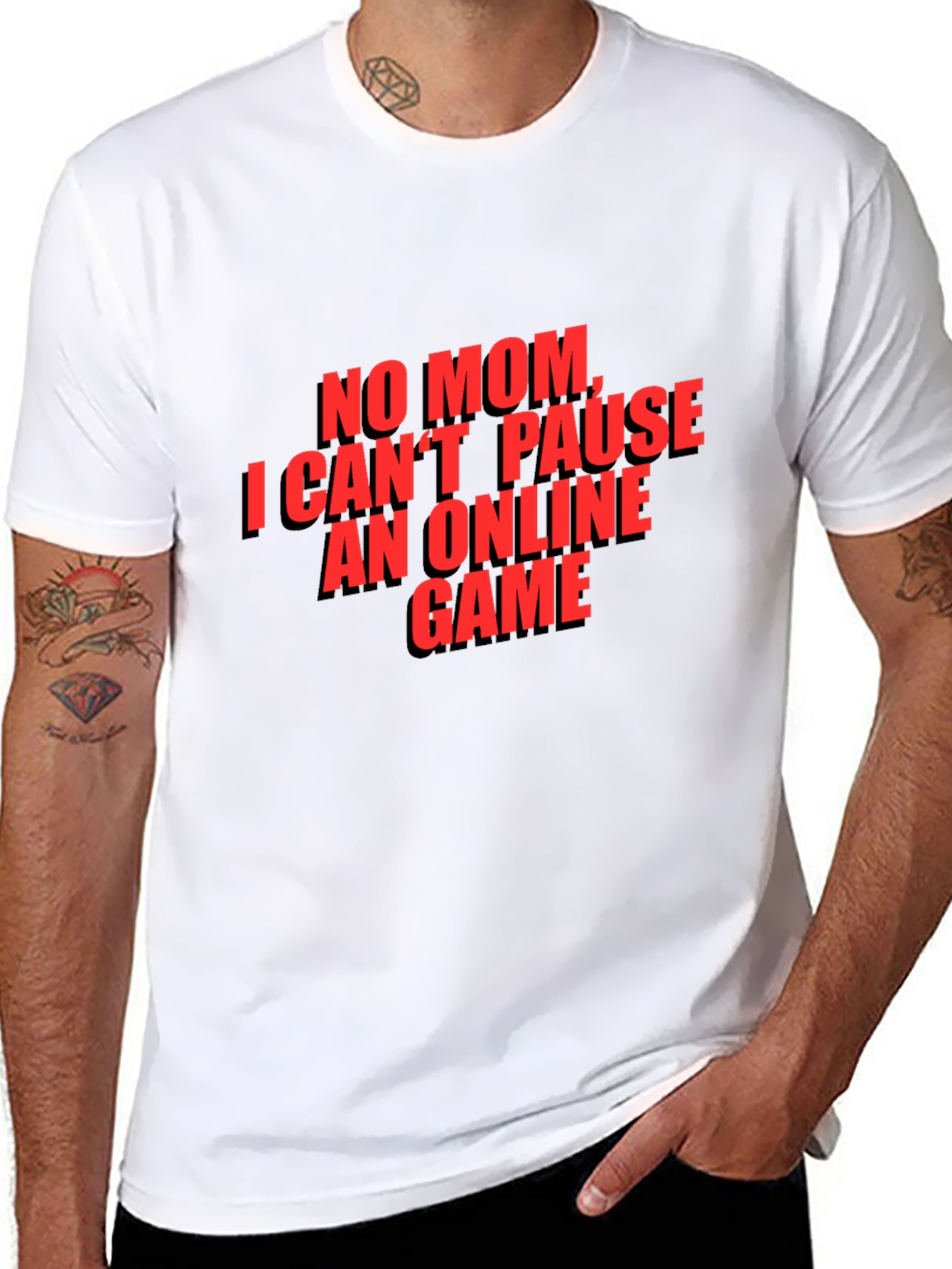 Gamer T-Shirt - No Mom I Cant Pause