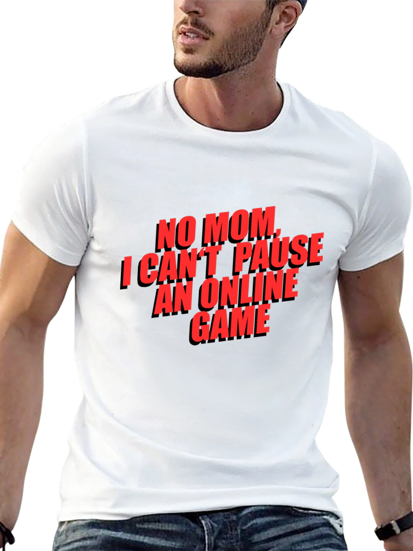 Gamer T-Shirt - No Mom I Cant Pause