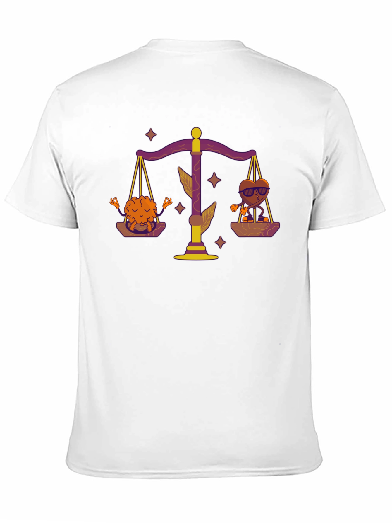 Balance Brain & Heart Tee - Black T-Shirt