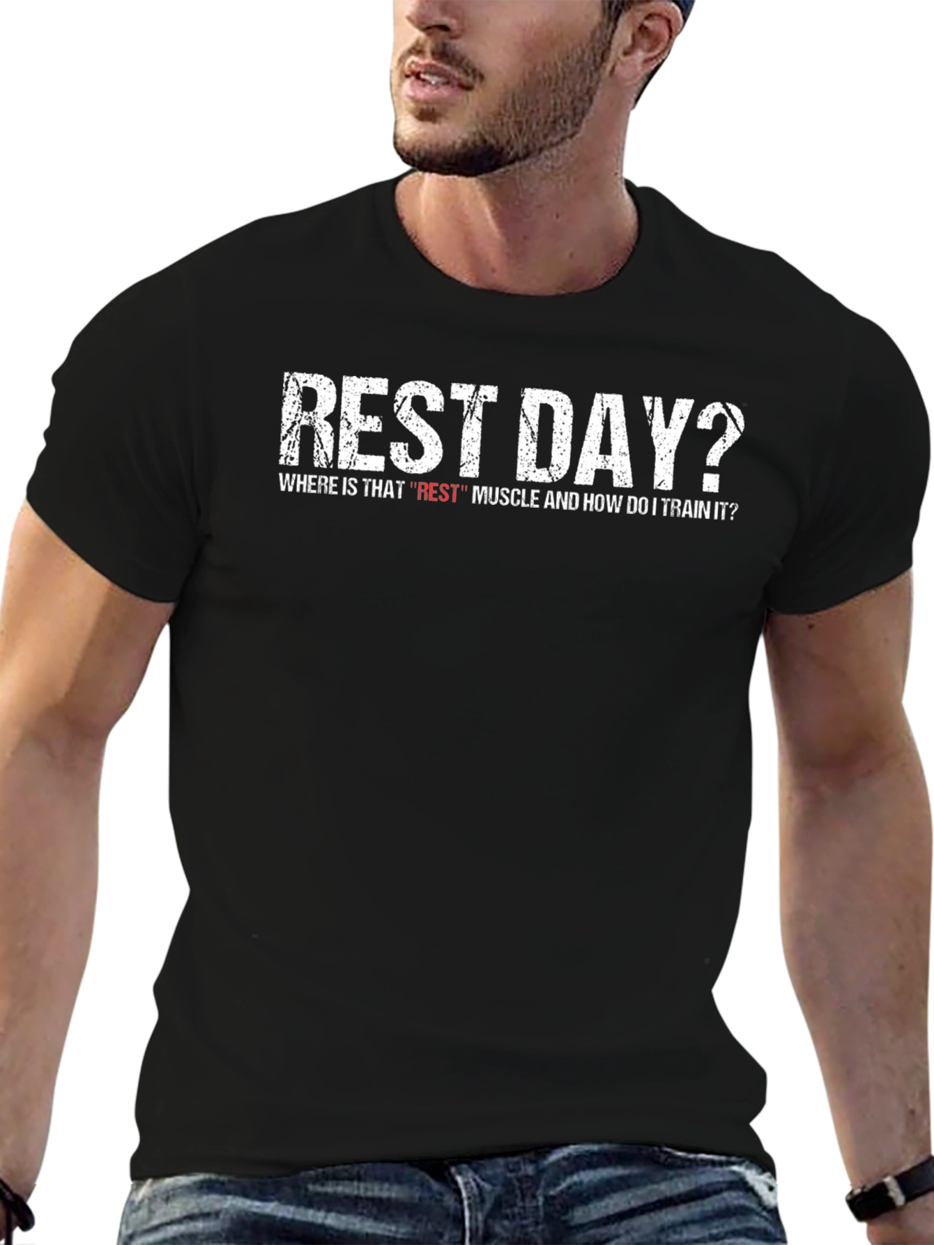 Rest Day? Funny Workout T-Shirt
