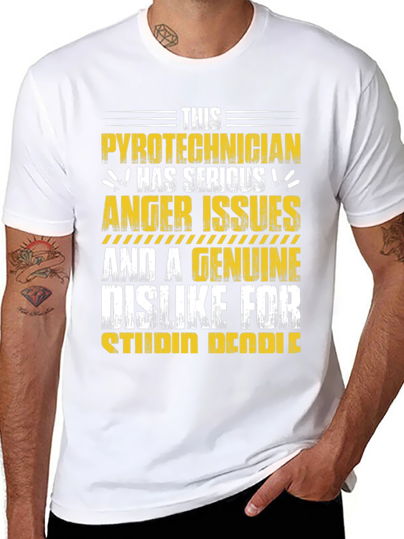 Pyrotechnician Anger Issues Graphic Tee