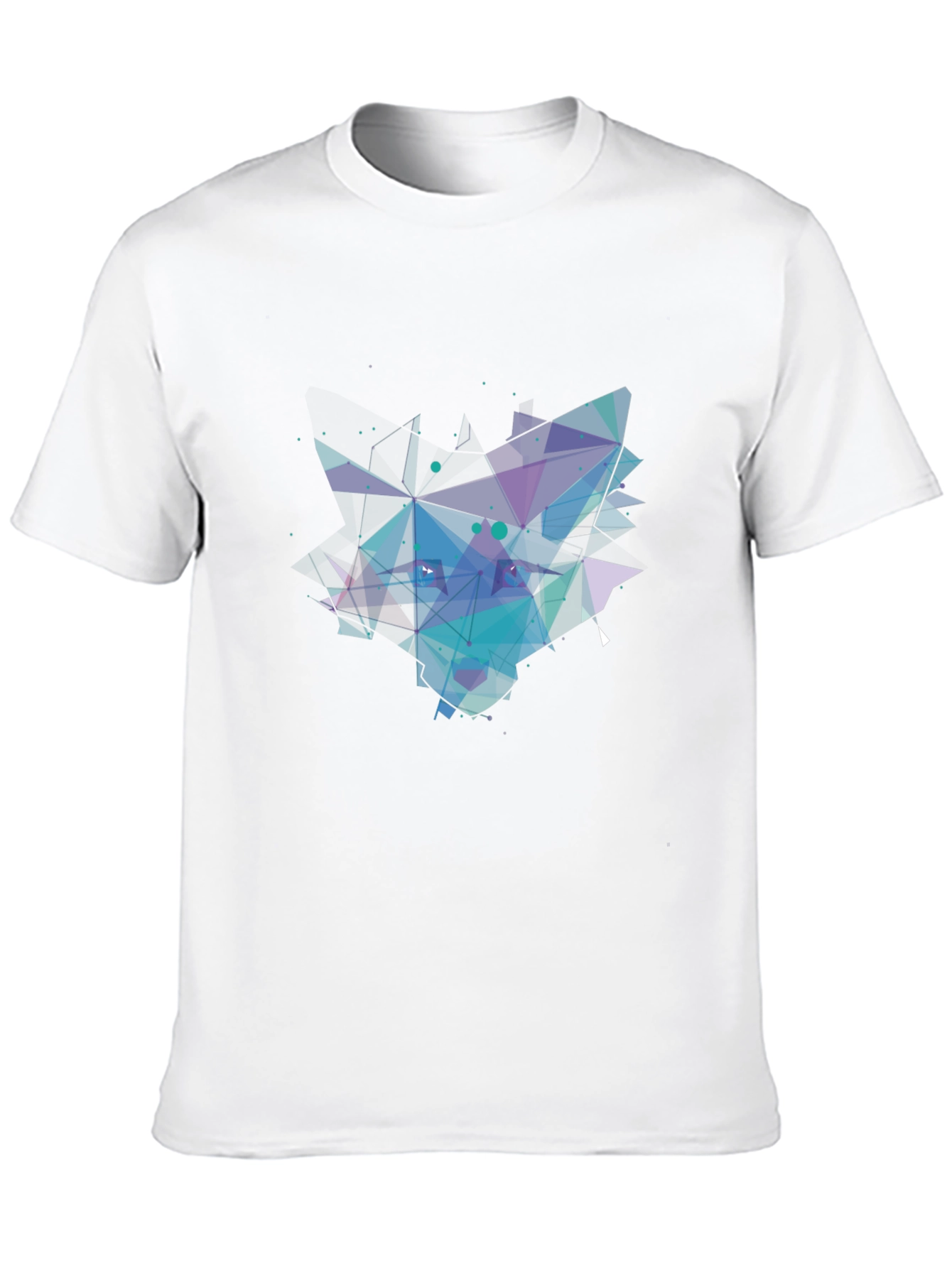 Abstract Geometric Mens Black T-Shirt