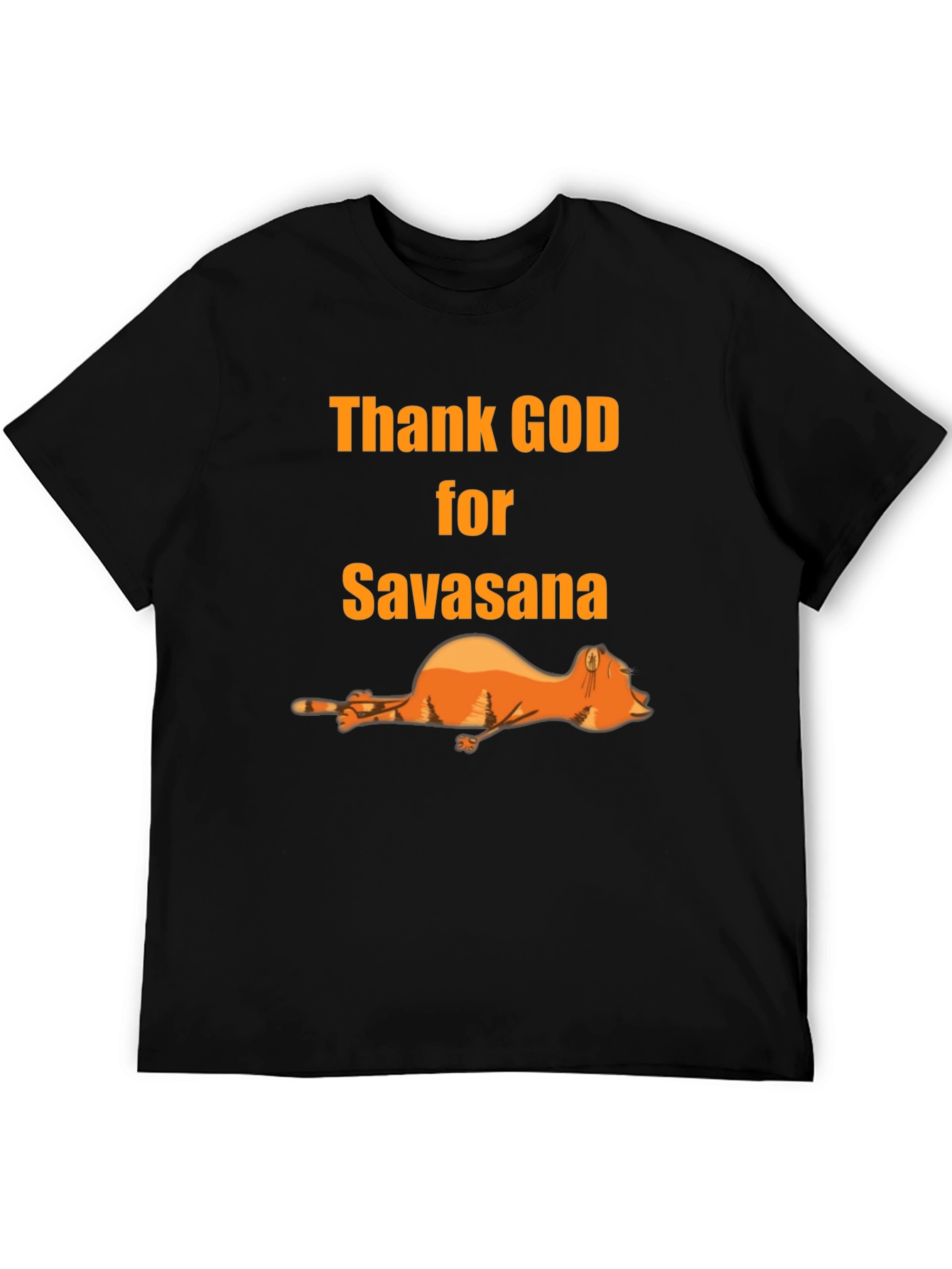 Thank God for Savasana Black T-Shirt