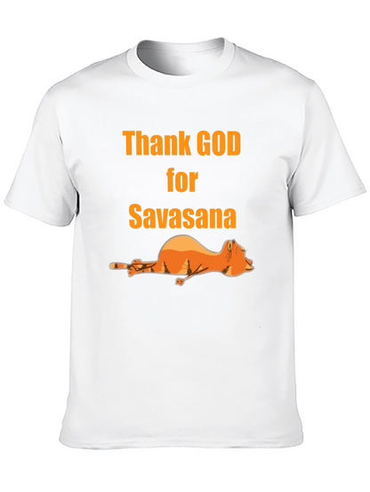 Thank God for Savasana Black T-Shirt