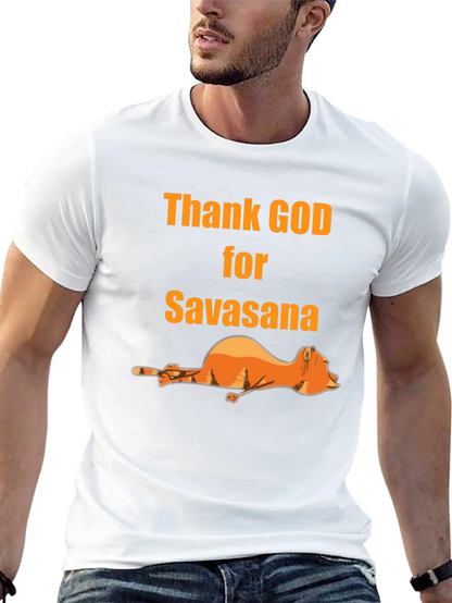 Thank God for Savasana Black T-Shirt