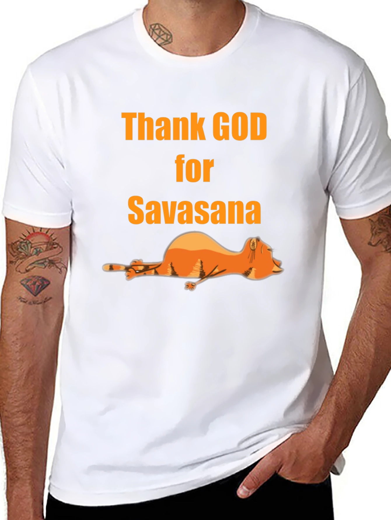 Thank God for Savasana Black T-Shirt