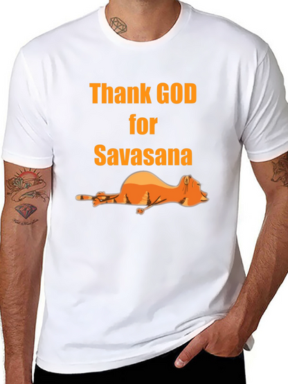 Thank God for Savasana Black T-Shirt