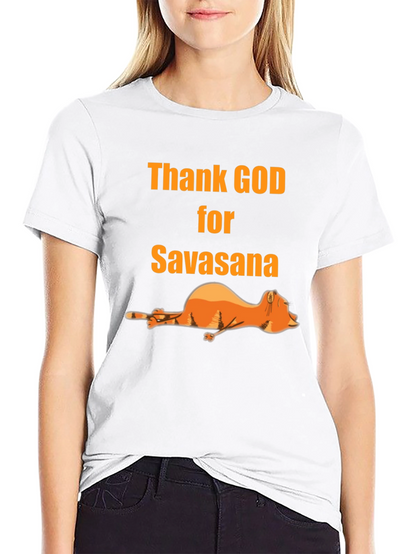 Thank God for Savasana Black T-Shirt
