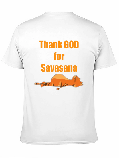 Thank God for Savasana Black T-Shirt
