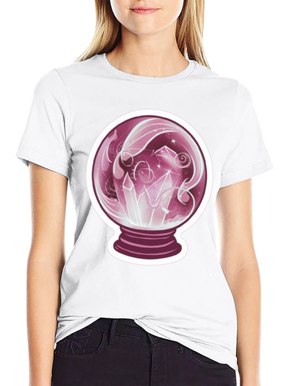 Crystal Ball Graphic Tee - Mystical Design