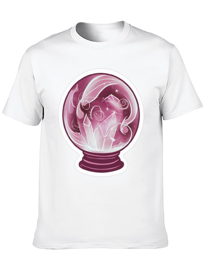 Crystal Ball Graphic Tee - Mystical Design