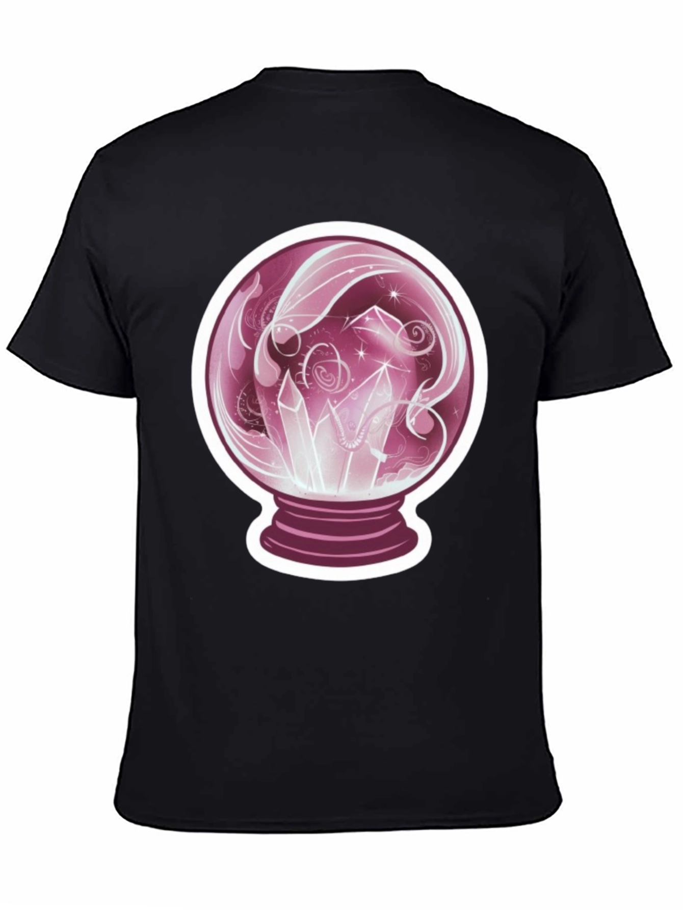 Crystal Ball Graphic Tee - Mystical Design