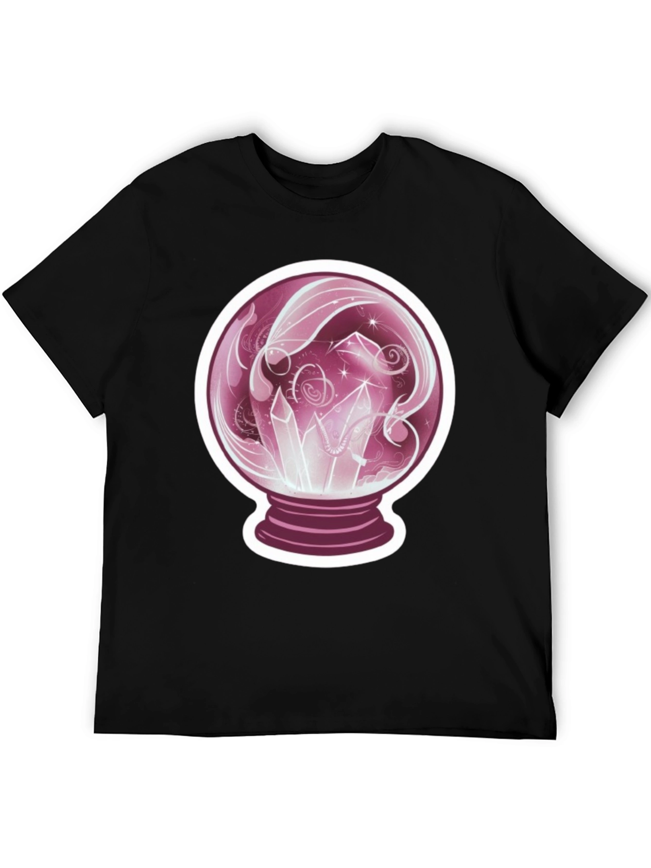Crystal Ball Graphic Tee - Mystical Design