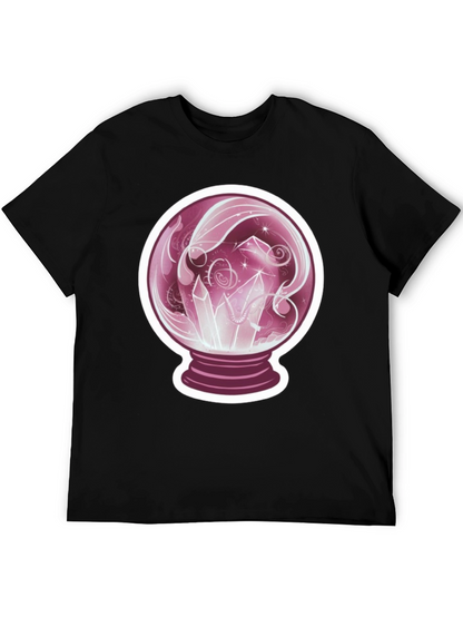 Crystal Ball Graphic Tee - Mystical Design
