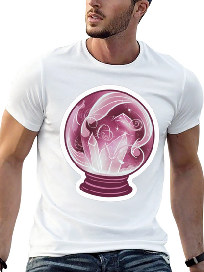 Crystal Ball Graphic Tee - Mystical Design