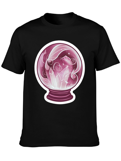 Crystal Ball Graphic Tee - Mystical Design
