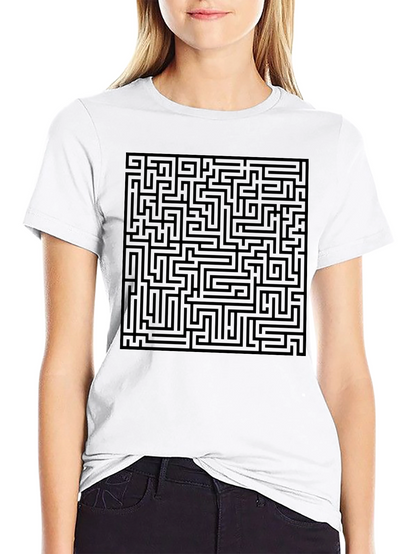 Maze Graphic T-Shirt - Intriguing Design