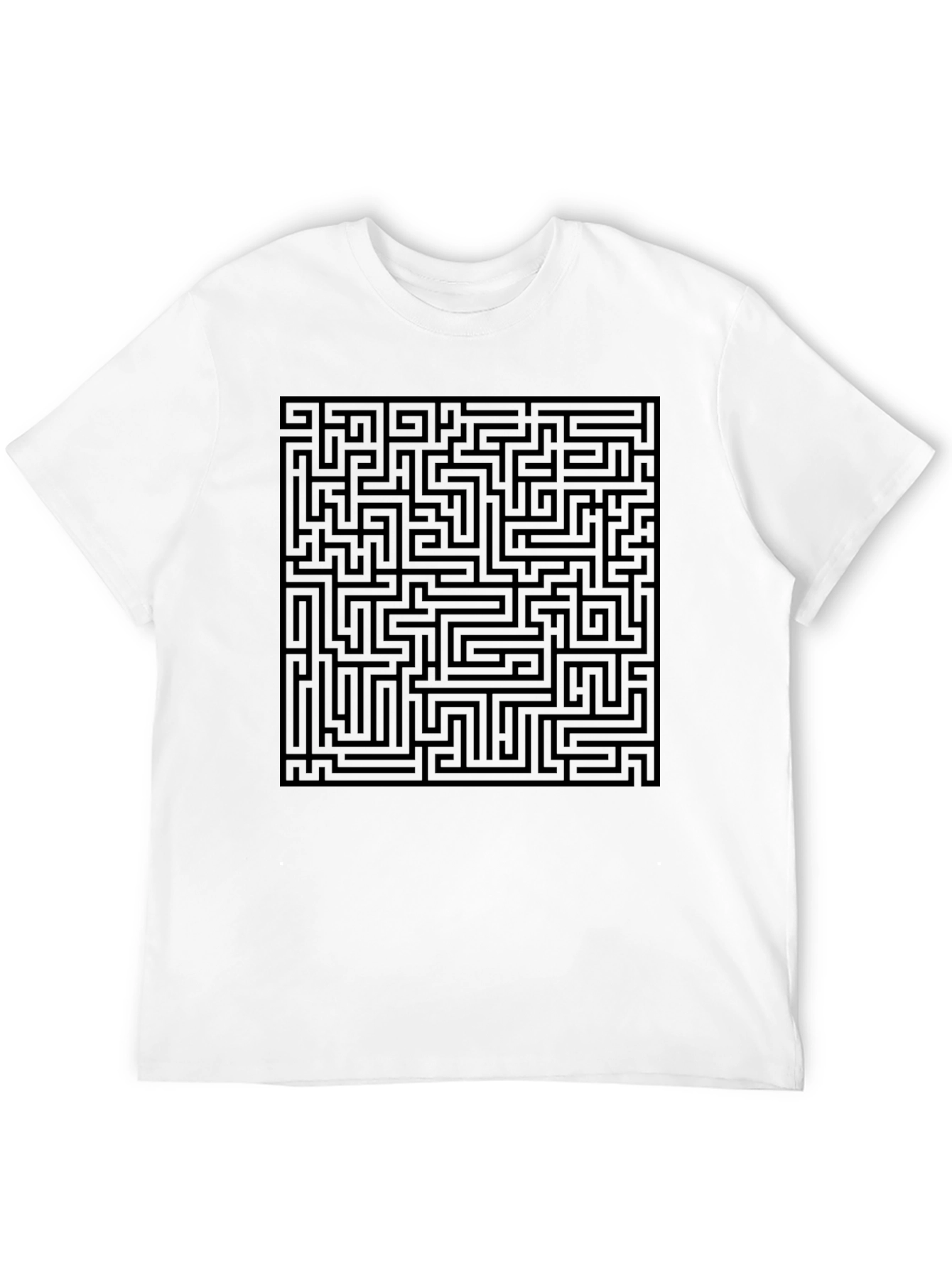 Maze Graphic T-Shirt - Intriguing Design