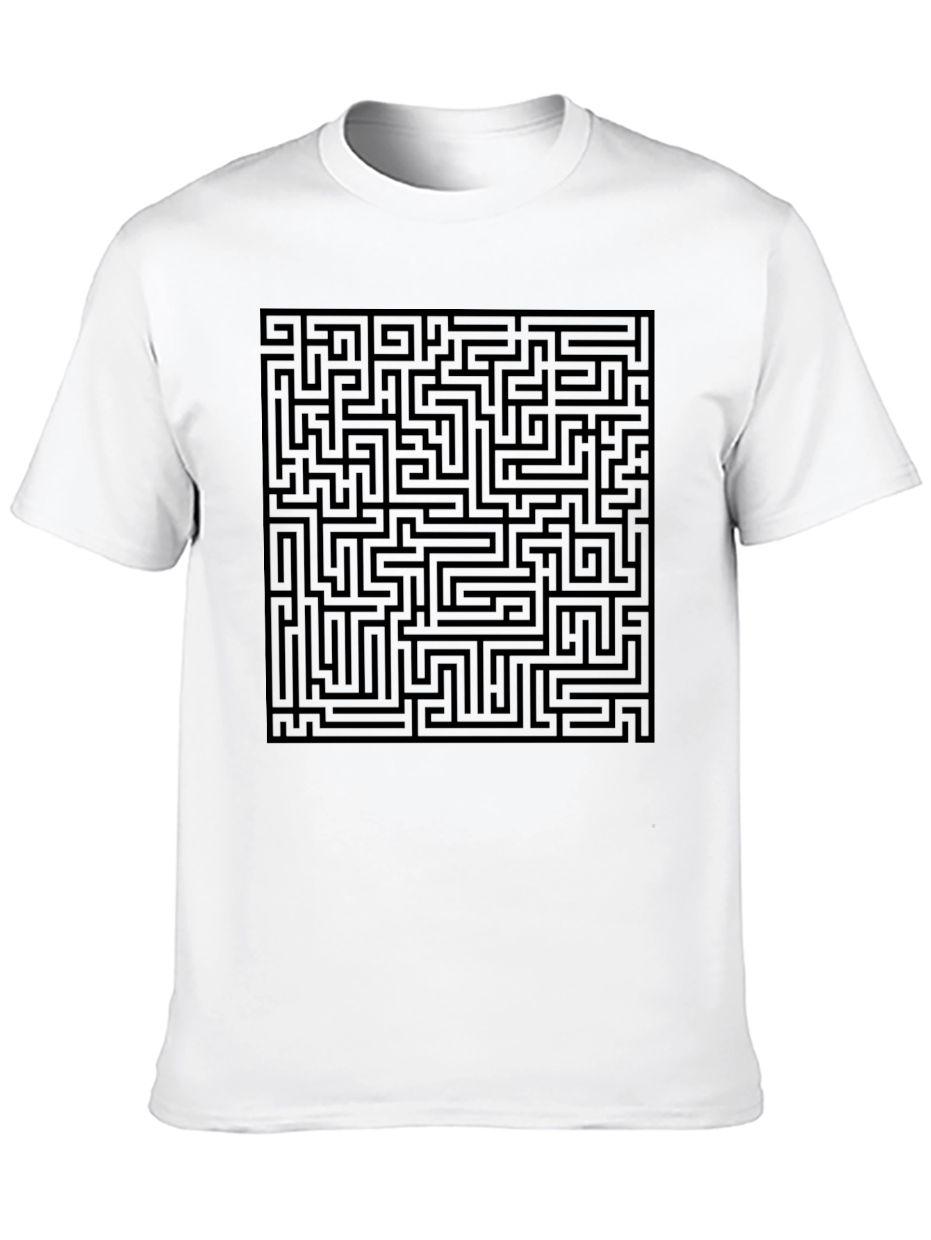 Maze Graphic T-Shirt - Intriguing Design