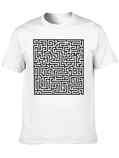 Maze Graphic T-Shirt - Intriguing Design