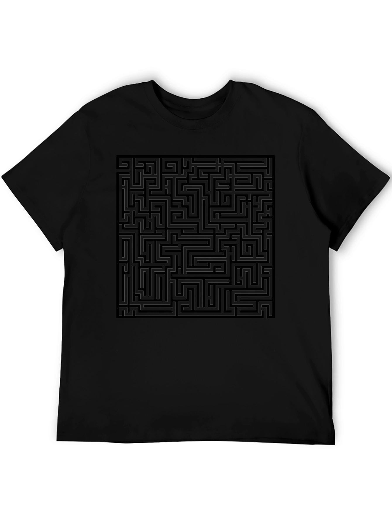 Maze Graphic T-Shirt - Intriguing Design