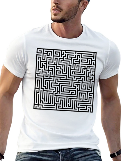 Maze Graphic T-Shirt - Intriguing Design