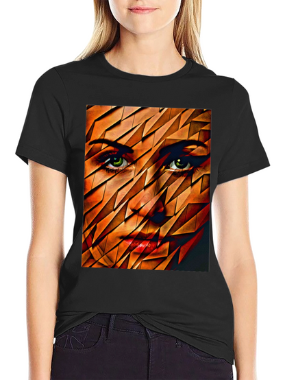 Abstract Womans Face Graphic Tee