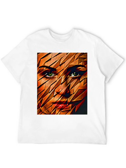 Abstract Womans Face Graphic Tee