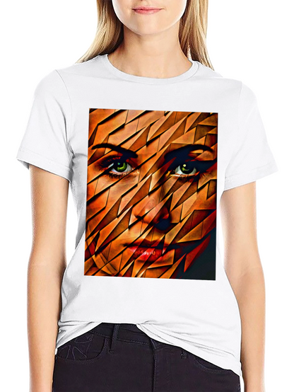 Abstract Womans Face Graphic Tee