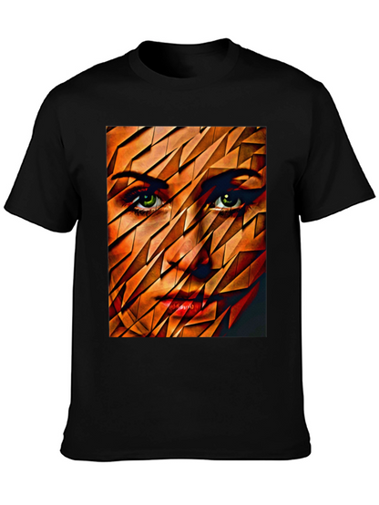 Abstract Womans Face Graphic Tee