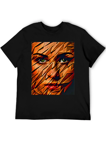Abstract Womans Face Graphic Tee